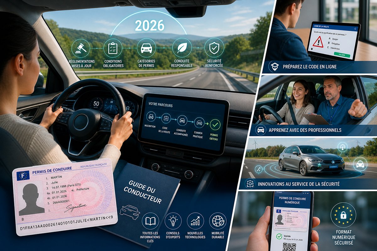 Guide complet du permis de conduire en 2026 : réglementations, conseils et innovations